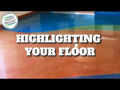 How to Highlight & Use Multiple Colors when Staining Concrete [Part 9] | ConcreteCamouflage.com