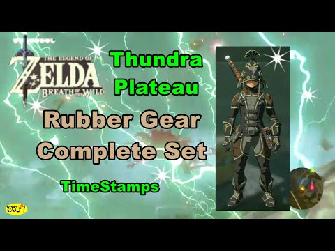 Thundra Plateau Rubber Gear Complete Set Zelda Breath of The Wild #botw