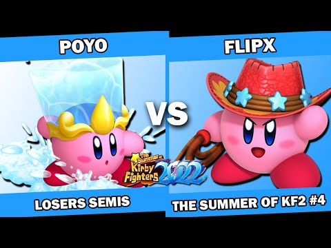 Poyo (Gooey/Water) vs FlipX (Cutter/Whip/Ninja) Kirby Fighters 2 Tournament Summer of KF2022 Week 4