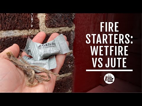 Tinder Battle - Wetfire vs Jute/wax - Fire Starter Comparison