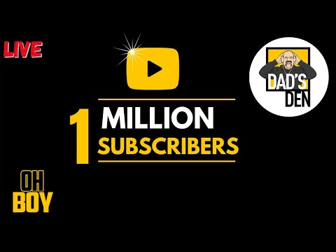 1 Million Subscribers Countdown LIVE | Dad's Den