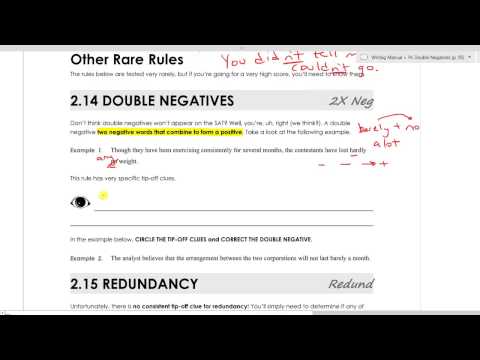 14. Double Negatives