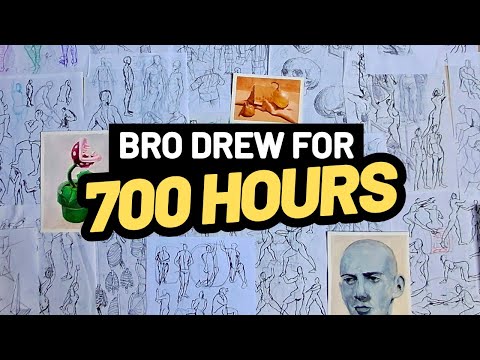 Using Cognitive Science to Learn to Draw for 10,000 Hours --- 700 hour review