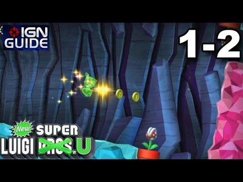 New Super Luigi U 3 Star Coin Walkthrough - Acorn Plains-2: Crooked Cavern