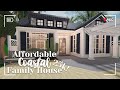 [ bloxburg ] 🌿 ꒰ 25k ꒱ no gamepass affordable coastal house ꒰ build & tour ꒱