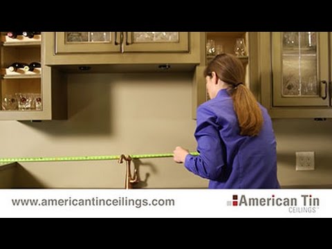 Measuring for a Tin Tile Backsplash (2/3)