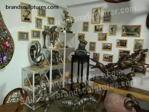 Electroplating abstract stainless steel sculpture