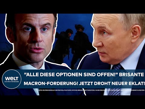 PUTINS KRIEG: "Alle diese Optionen sind möglich!" Brisante Macron-Forderung! Jetzt droht neuer Eklat