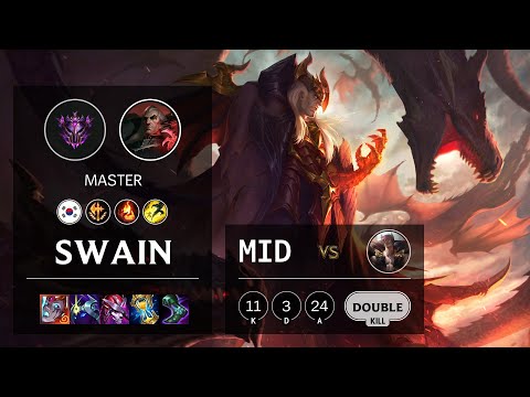 Swain Mid vs Sett - KR Master Patch 10.23