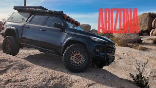 Off Roading Arizona Desert Before it HITS 120 DEGREES - 2023 Chevy Colorado Build