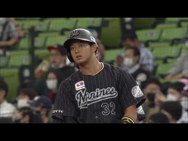 【5回表】マリーンズ・佐藤都志也 試合を振り出しに戻す2点タイムリーヒット!! 2021年9月26日 埼玉西武ライオンズ 対 千葉ロッテマリーンズ