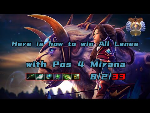 Pos 4 Mirana Guide from 8000 mmr Player | Mirana | P1StreamingMoments#12 | P1zzyDota2