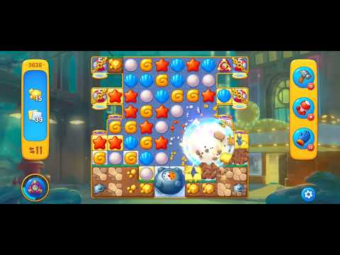 Fishdom Easy Level 3636 (with full seashell [Super Lightning]) @choraelmin