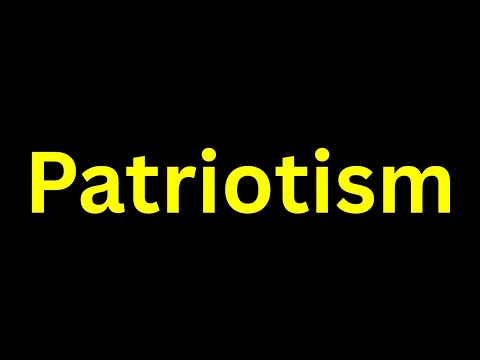 How To Pronounce "Patriotism" Correctly? How to say "Patriotism"?