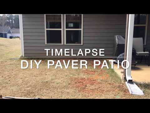 DIY Paver Patio Timelapse
