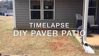 DIY Paver Patio Timelapse