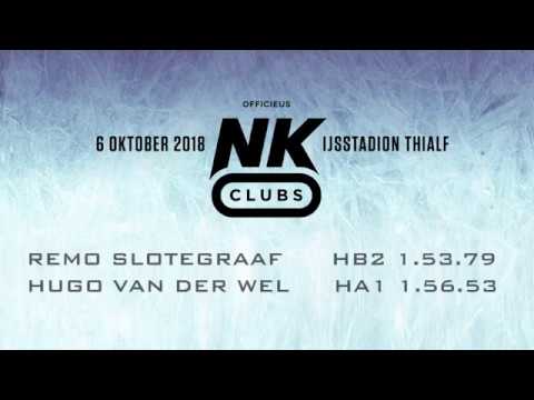 Remo Slotegraaf - Hugo van der Wel  1500m NK Clubs Thialf 2018