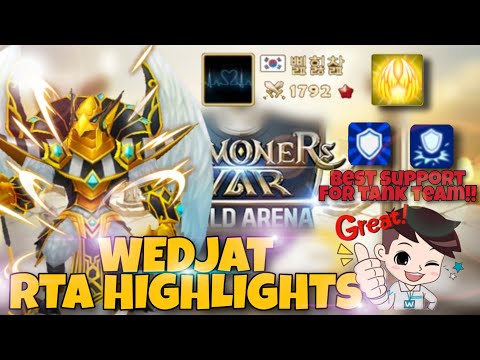 Wedjat RTA Highlights Good support for Tanky Team - Summoners War