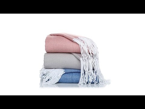 Minnie Driver Herringbone Throw