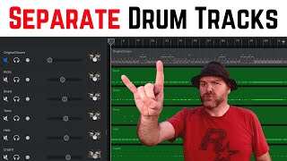 How to SPLIT DRUMS on to separate tracks in GarageBand iOS