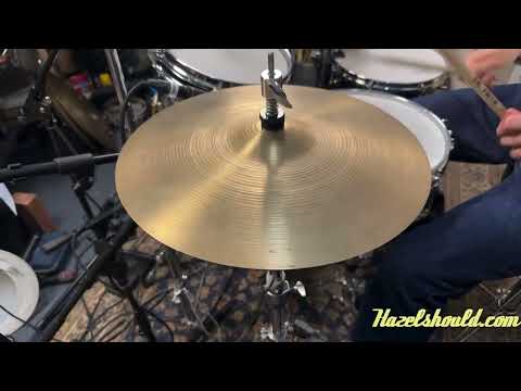 Vintage Zildjian 1960s New Beat Hihats 14” Only 814 1298 g Light SMOOTH Tone! EARLY NEW BEATS image 6