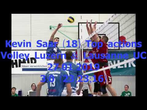 Kevin Saar Top actions against Lausanne UC 27.01.2019