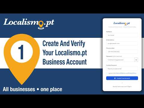 Create And Verify Your Localismo Business Account