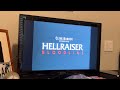Opening And Menu To Hellraiser Inferno 2000 DVD