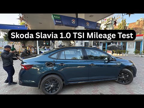 How much does it give? | 1.0 TSI | Skoda Slavia Mileage Test | Petrol | Manual | Slavia 1.0 tsi M...