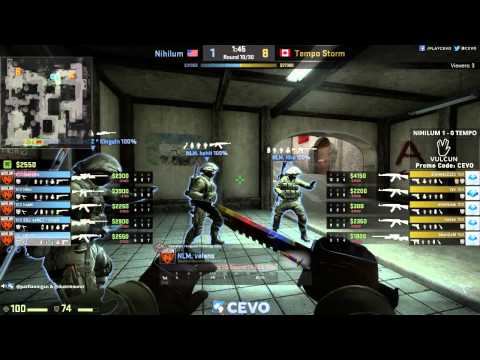 Nihilum vs Tempo Storm Game 2 (CEVO-P CS:GO Season 7) - Sabo & Dust