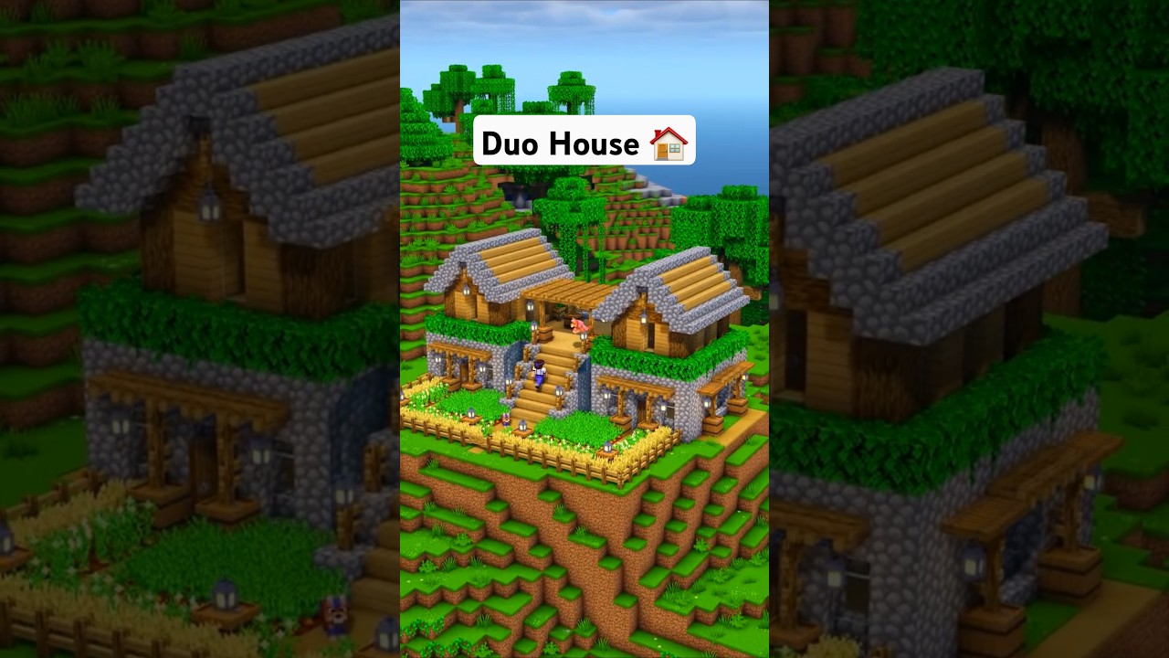 Minecraft Duo Survival House Tutorial 🏠 #minecraft