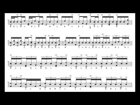 Dave Weckl's " 'Dis Kinda Place" drum solo transcription video