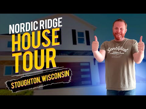 New House Tour Stoughton Wisconsin - Custom Home in Nordic Ridge