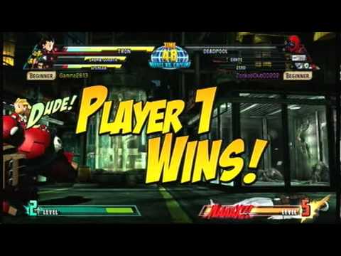 Marvel vs Capcom 3 Xbox Live Player Match 04-09-2011
