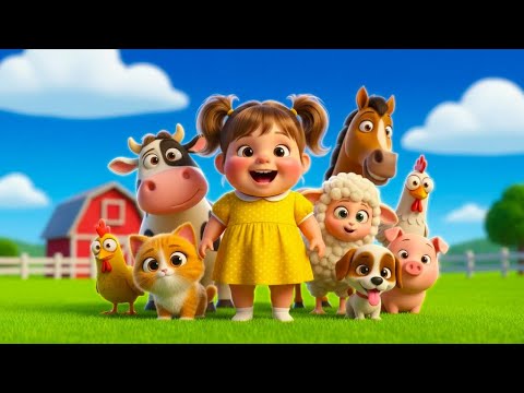 Învățăm animalele domestice 🐮🐷🐔 și sunetele lor 🔊 cu Anisia 👧 | La Ferma TriluLino 🌾