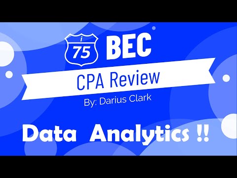 Data Analytics-2021 CPA Exam BEC and Audit- By Darius Clark