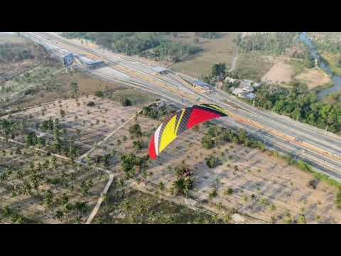Girl flight ep.1 | My beautiful morning with my paramotor Polini 190 and warp 15 at Chonburi.