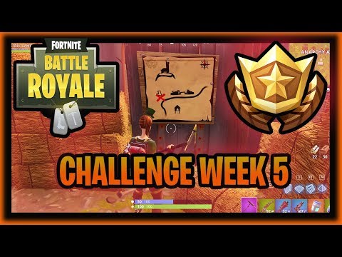 FORTNITE CHALLENGE WEEK 5: Follow the treasure map found in Anarchy Acres! LOCATION