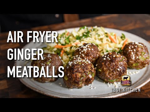 Air Fryer Ginger Meatballs Recipe