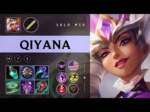 Qiyana Mid vs LeBlanc - NA Master Patch 25.24