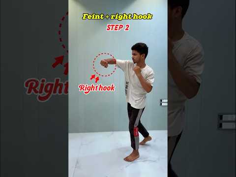 Feint right hook #tutorial #youtubeshorts #ytshorts #usa #russia #mma #shorts#yt #shortvideo #shorts