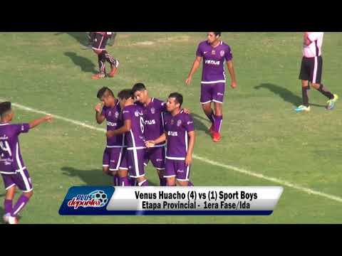VENUS HUACHO (4) vs (1) SPORT BOYS VÉGUETA - ETAPA PROVINCIAL - 1ERA FASE/IDA 2018.