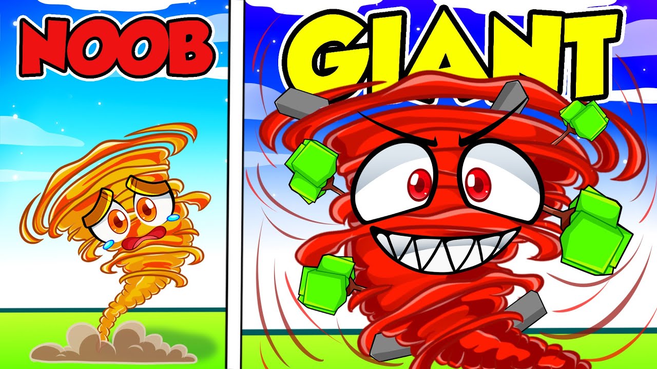 Becoming The Biggest Tornado In Roblox!