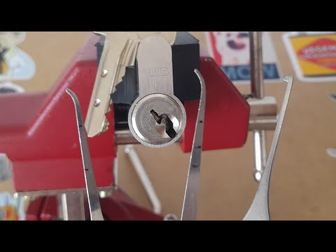 (89) INSANE keyway Abus TS 5000 pick and gut (purple belt)