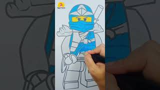 COLORING NINJAGO  How to Coloring Lego Ninjago Lego Ninjago #Shorts
