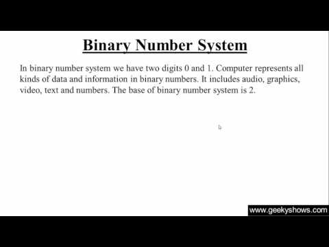 Binary Number System Hindi