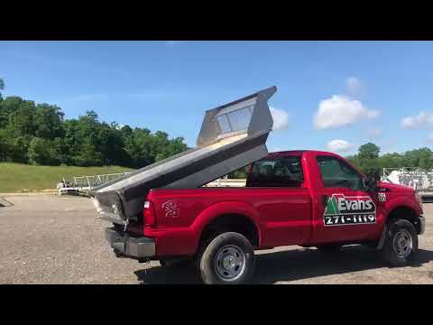 2014 FORD F350 XL Pickup Dump Truck Salt Dogg Dump Insert