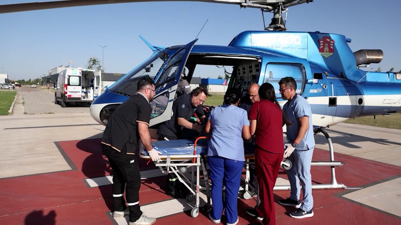 La Provincia realizó un rescate aéreo de emergencia en la zona del Cerro Negro