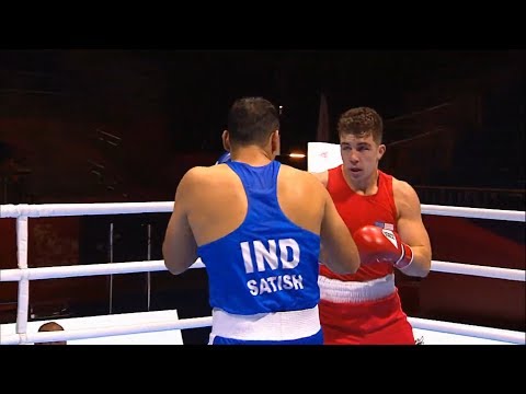 Round of 32 (+91kg) TORREZ Richard (USA) vs SATISH KUMAR (IND) /AIBA World 2019