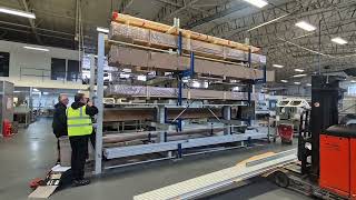 Wind-out racking Cantilever racking